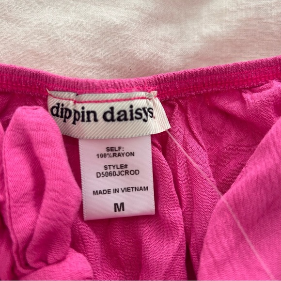 Dippin’ daisy’s pink Marla tie front top NWT - Picture 7 of 8